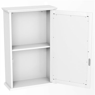 Bathroom Wall Cabinet with Single Mirror Door