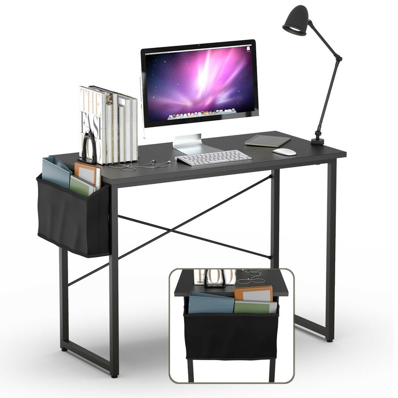 Modern Computer Desk Study Writing Table with Storage Bag