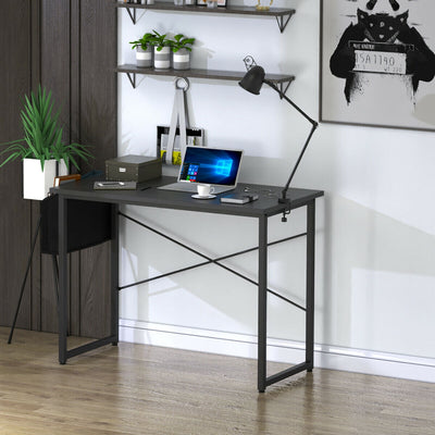 Modern Computer Desk Study Writing Table with Storage Bag