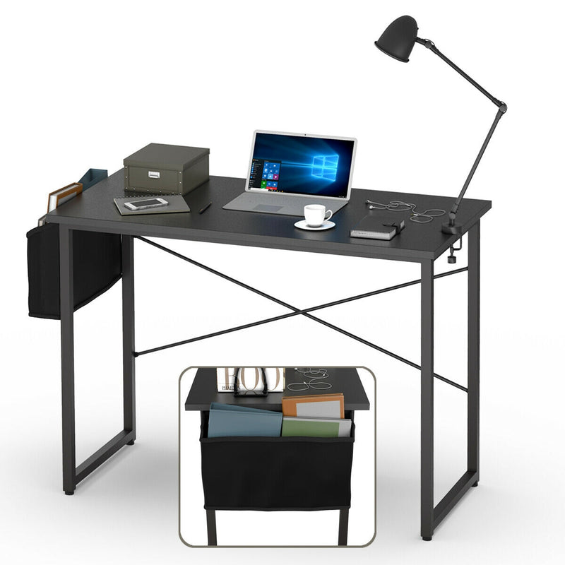 Modern Computer Desk Study Writing Table with Storage Bag