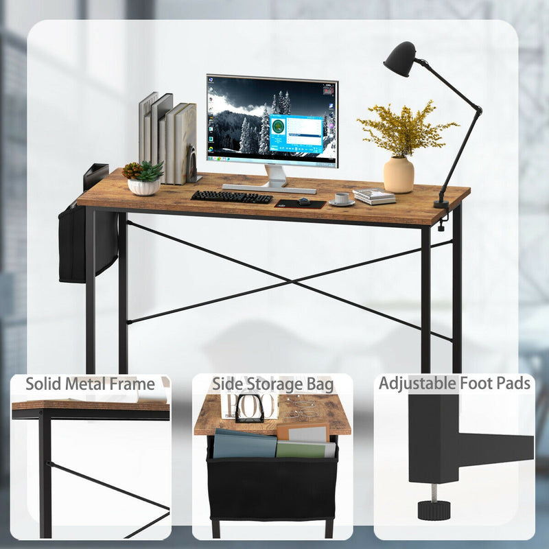 Modern Computer Desk with Storage Bag