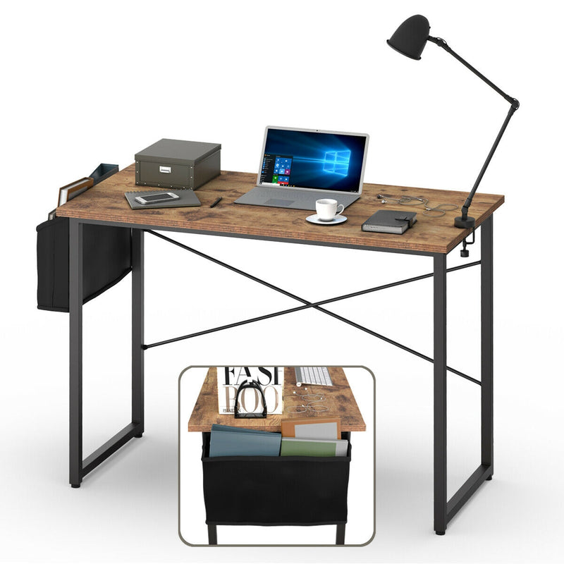 Modern Computer Desk with Storage Bag