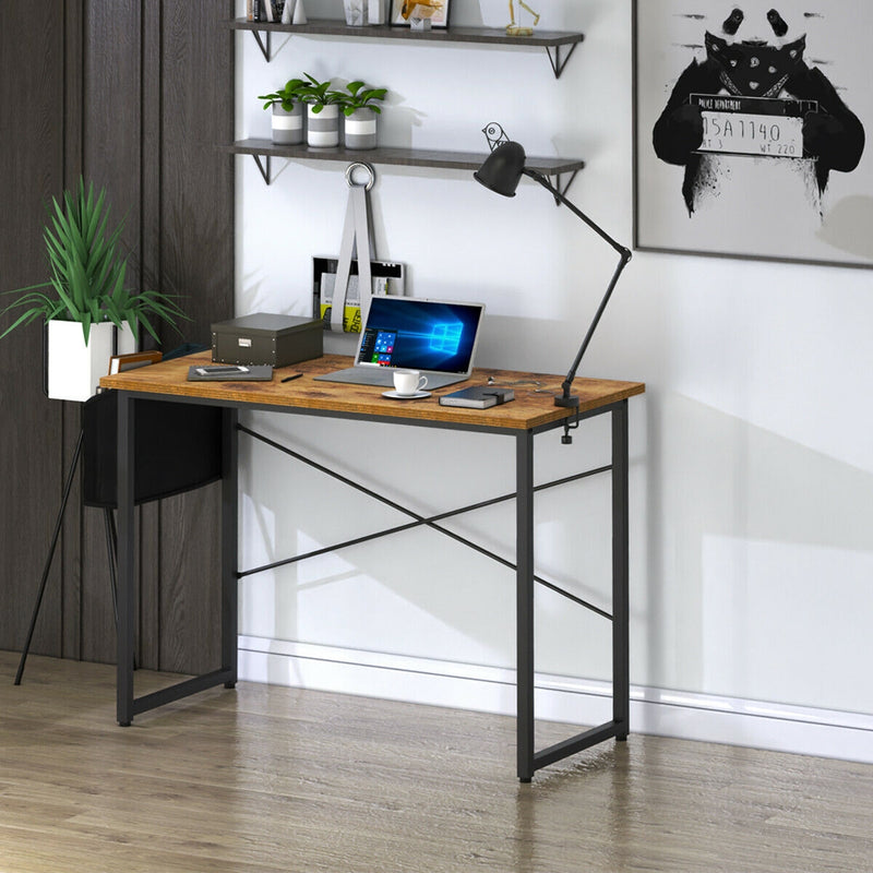 Modern Computer Desk with Storage Bag