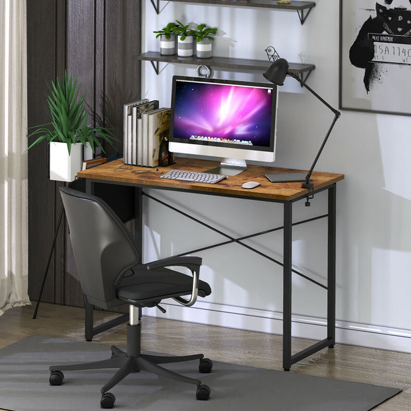 Modern Computer Desk with Storage Bag