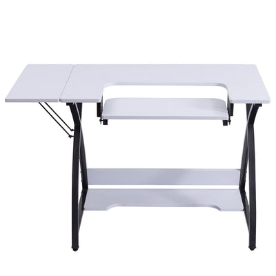 Sewing Craft Table Computer Desk with Adjustable Platform