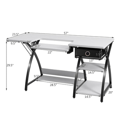 Sewing Craft Table Folding Computer Desk