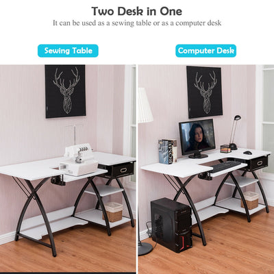 Sewing Craft Table Folding Computer Desk