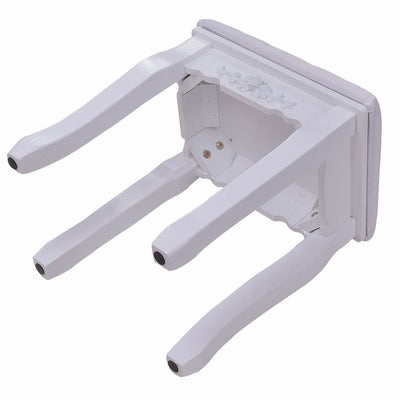 360° Rotating Mirrored Dressing Table Set with Padded Stool