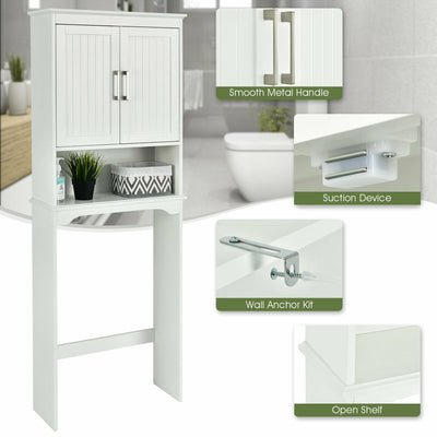 Over Toilet Space Saver Bathroom Organizer with Storage Cabinet