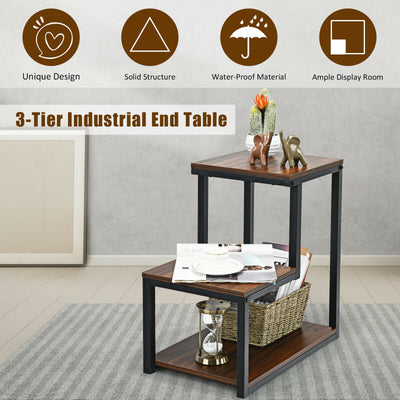 3-Tier End Table in Ladder-shape Design