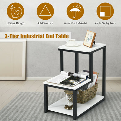 3-Tier End Table in Ladder-shape Design