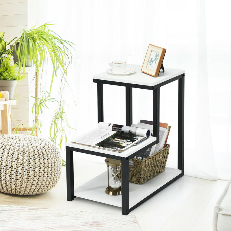 3-Tier End Table in Ladder-shape Design