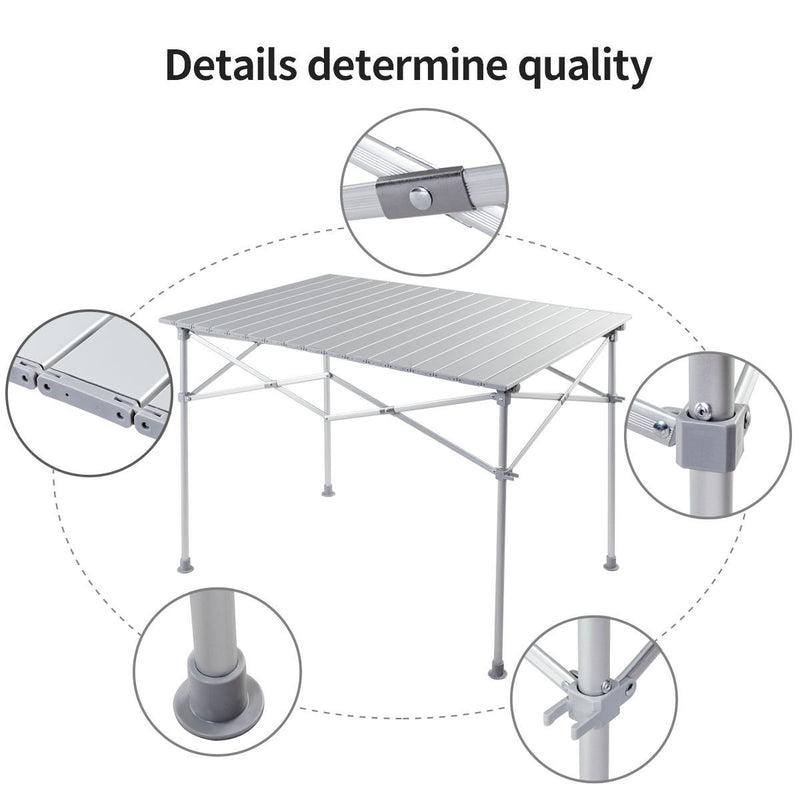 Outdoor and Indoor Portable and Folding Lightweight Camping Dining Table