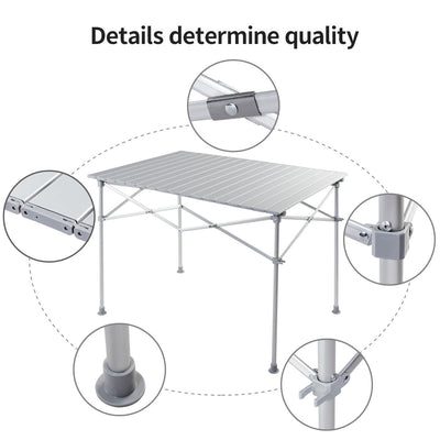 Aluminum Lightweight Folding Picnic Camping Table