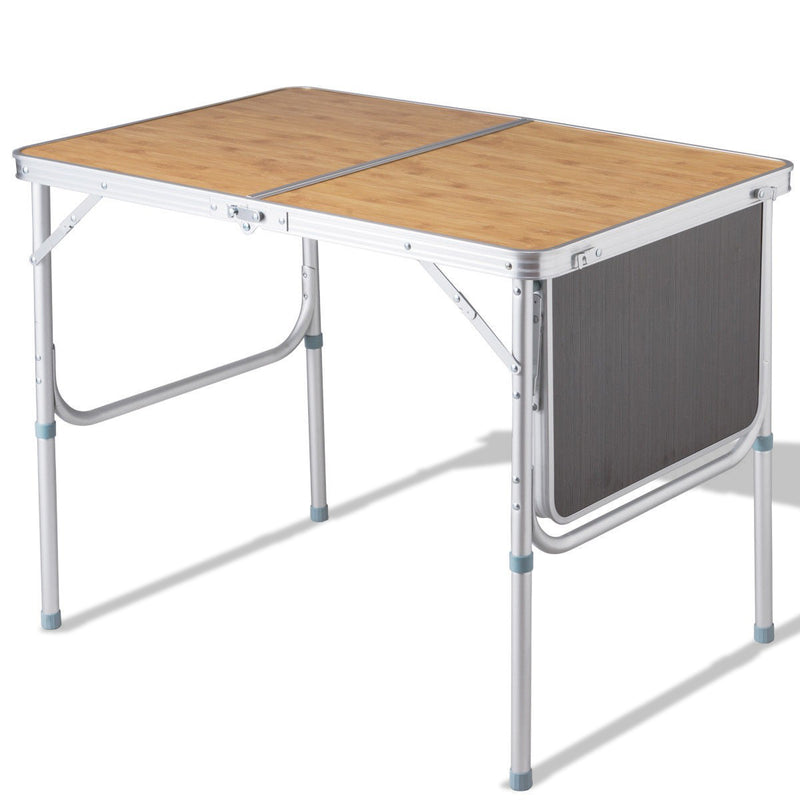 Portable Folding Camping Table with Stretchable Tabletop