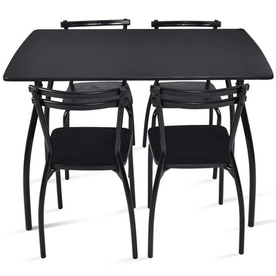 5 Pcs Dining Table Set with 4 Chairs