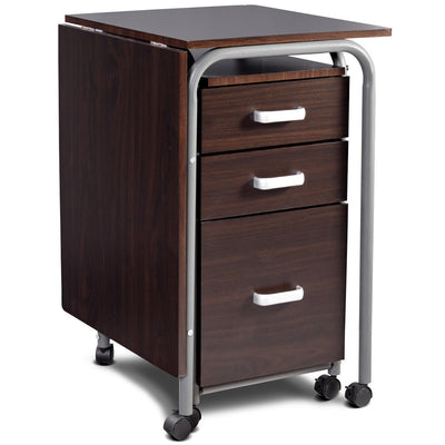 Folding Computer Laptop Desk Wheeled Home Office