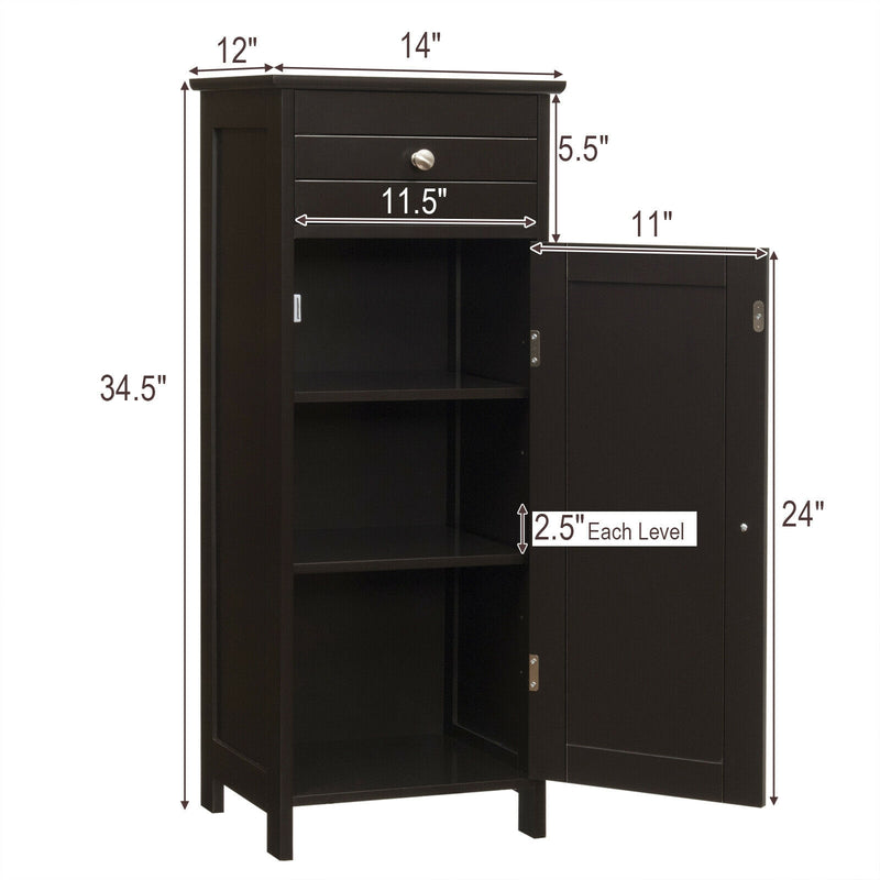 Wooden Storage Freestanding Floor Cabinet