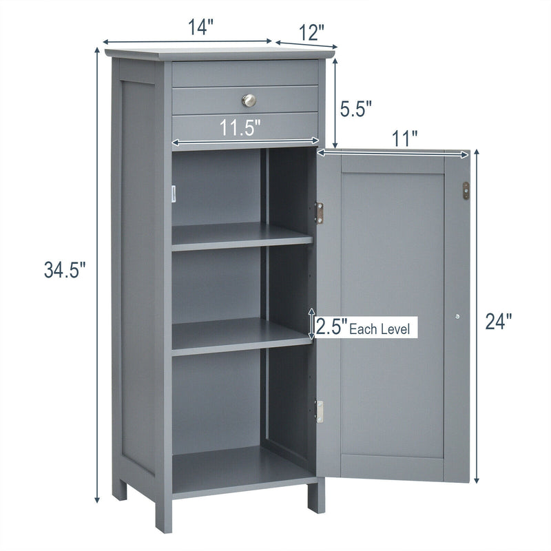 Wooden Storage Freestanding Floor Cabinet