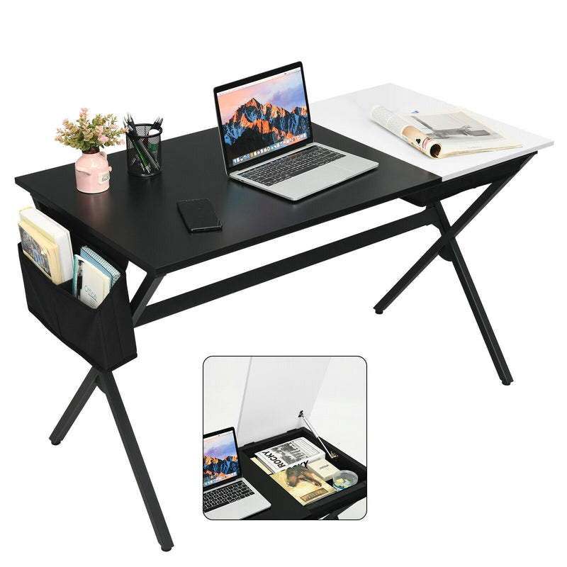 Writing Study Computer Desk with Drawer and Storage Bag