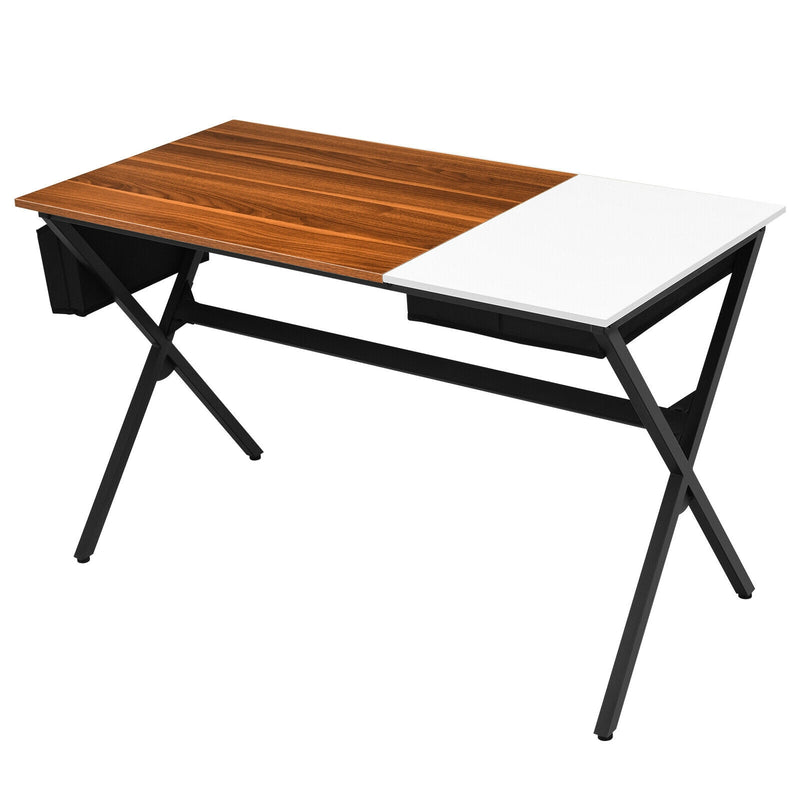 Writing Study Computer Desk with Drawer and Storage Bag