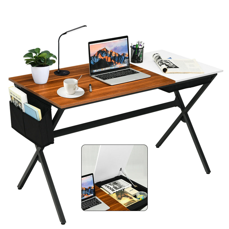 Writing Study Computer Desk with Drawer and Storage Bag