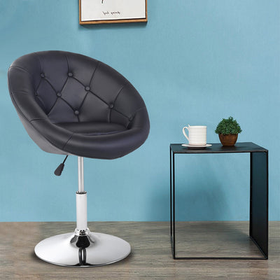 Adjustable Modern Swivel Round Tufted Chair