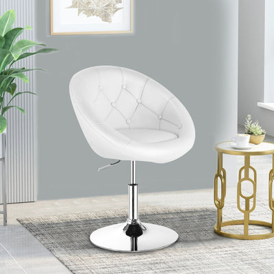 Adjustable Modern Swivel Round Tufted Chair