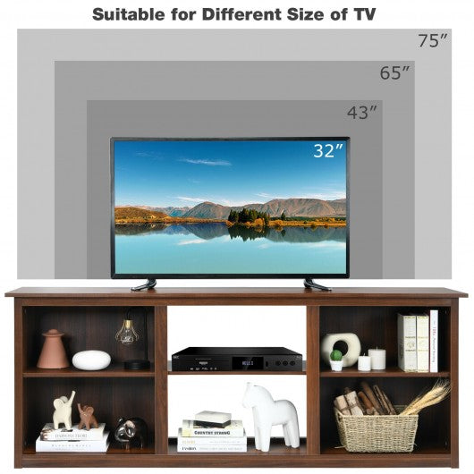 2-Tier TV Stand with 6 Compartments