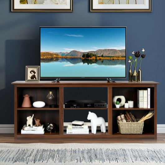 2-Tier TV Stand with 6 Compartments