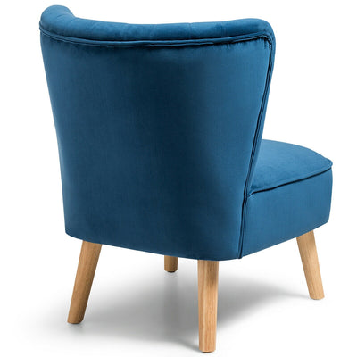 Armless Modern Velvet Leisure Chair