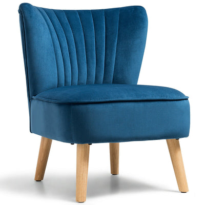 Armless Modern Velvet Leisure Chair