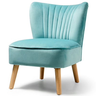 Armless Modern Velvet Leisure Chair