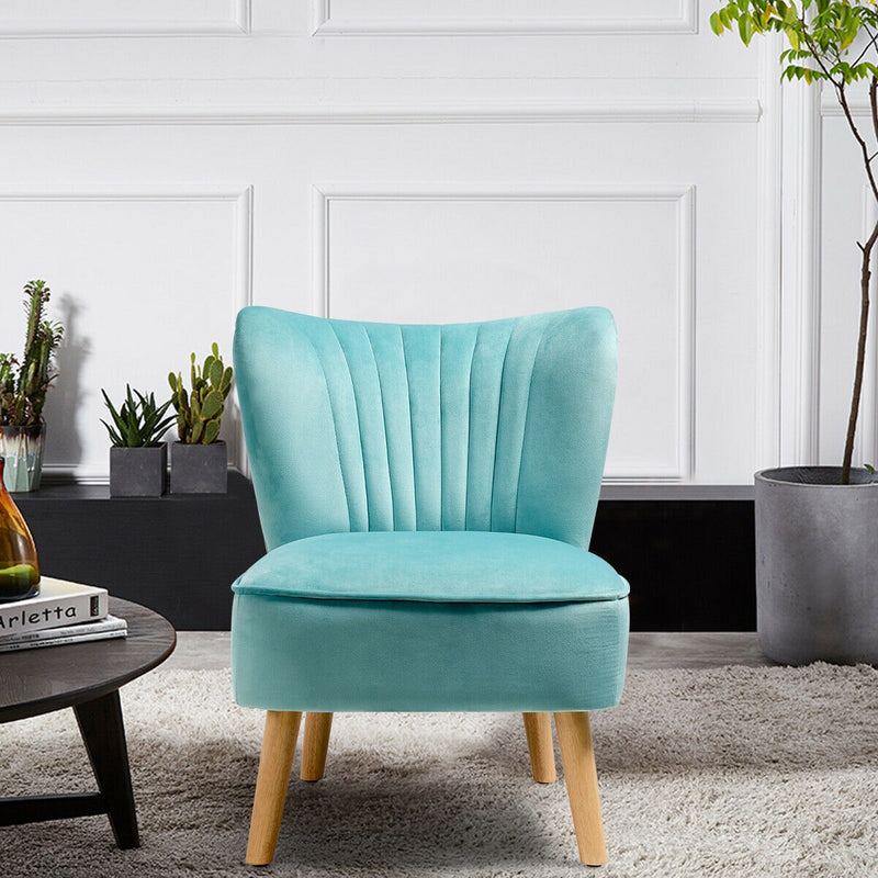 Armless Modern Velvet Leisure Chair