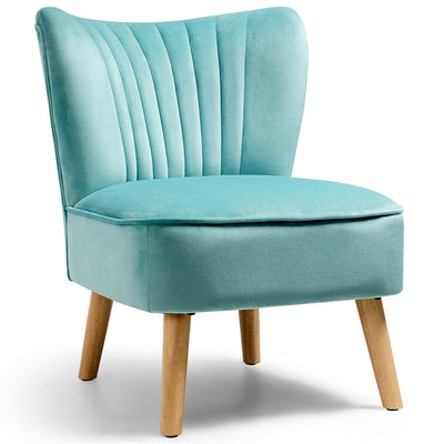 Armless Modern Velvet Leisure Chair