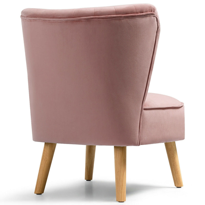 Armless Modern Velvet Leisure Chair