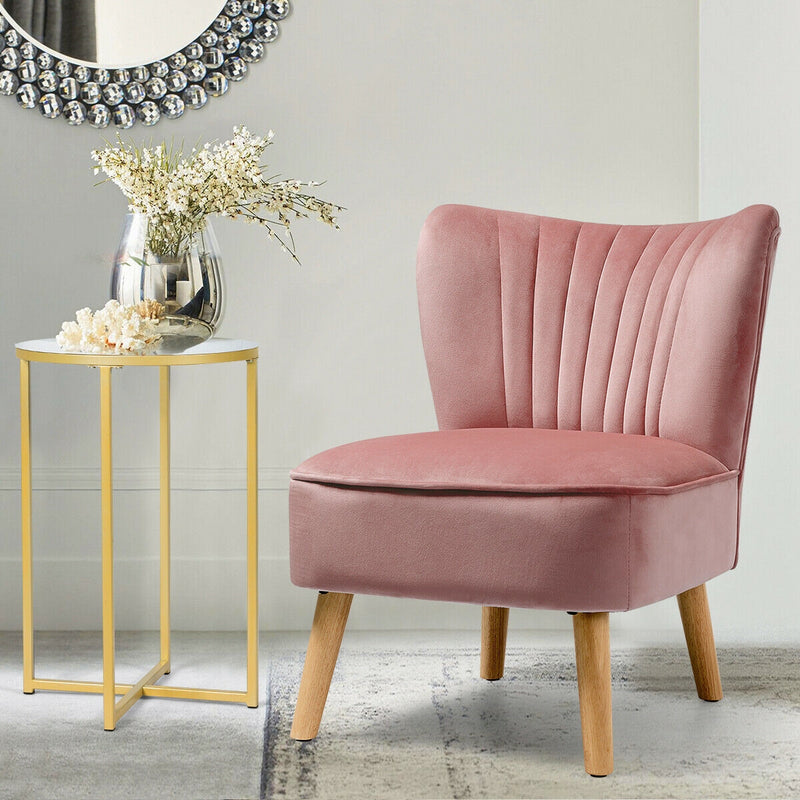 Armless Modern Velvet Leisure Chair