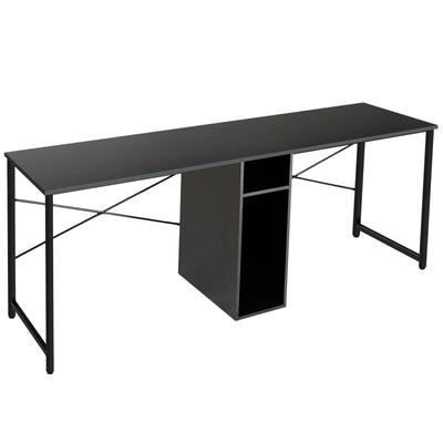 79" Multifunctional Office Desk for 2 Person with Storage