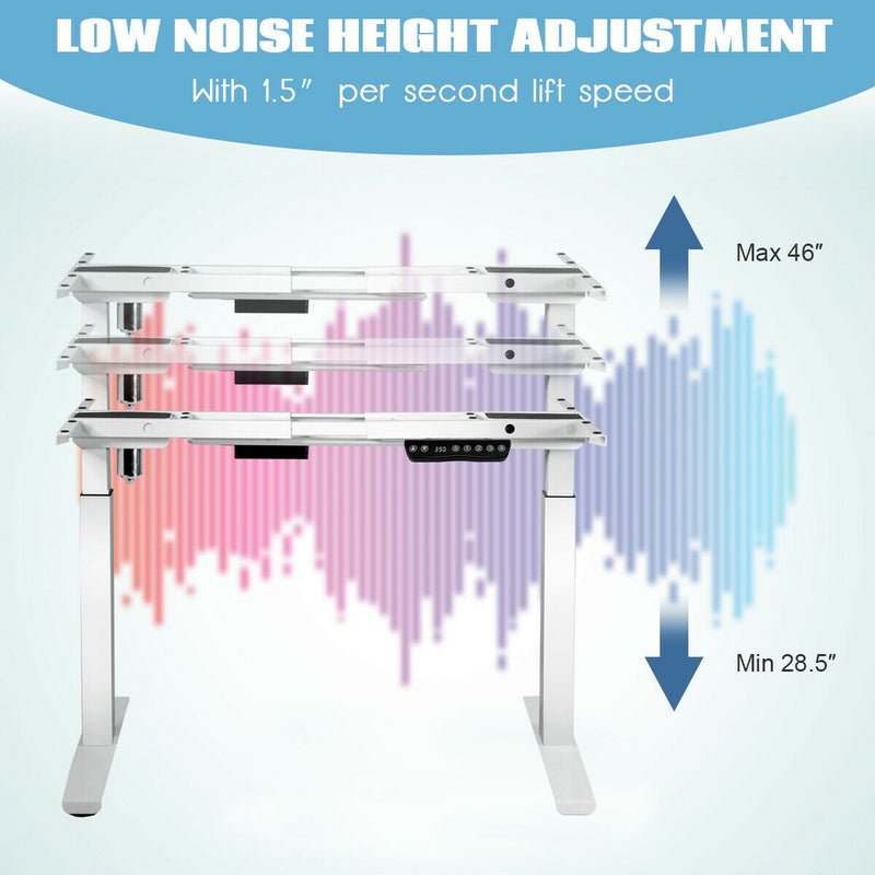 Adjustable Electric Stand Up Desk Frame