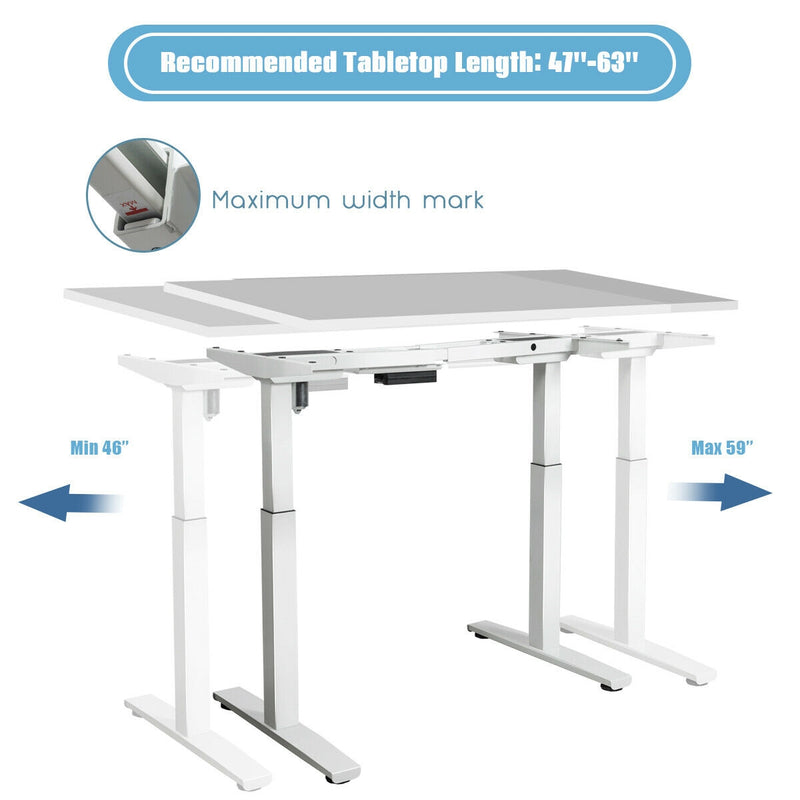 Adjustable Electric Stand Up Desk Frame