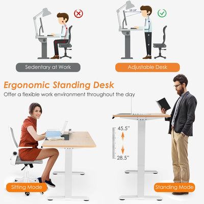 55" x 28" Electric Standing Sit-Stand Height Adjustable Splice Board