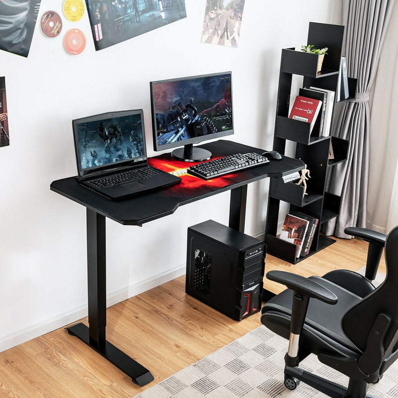 Electric Standing Gaming Desk with Height Adjustable Splice Board