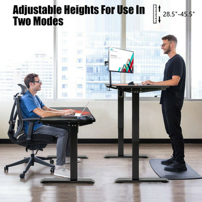 Electric Standing Gaming Desk with Height Adjustable Splice Board