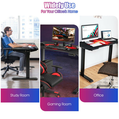 Electric Standing Gaming Desk with Height Adjustable Splice Board