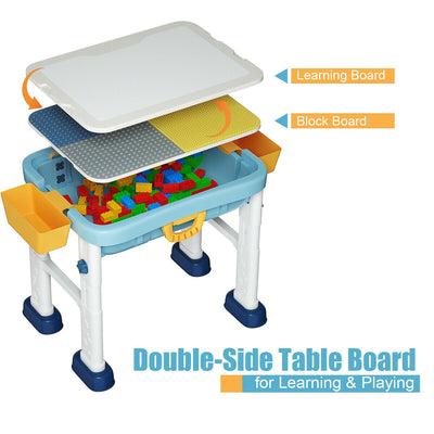 6 in 1 Kids Activity Table Set with Chair