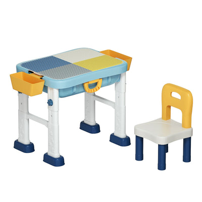 6 in 1 Kids Activity Table Set with Chair