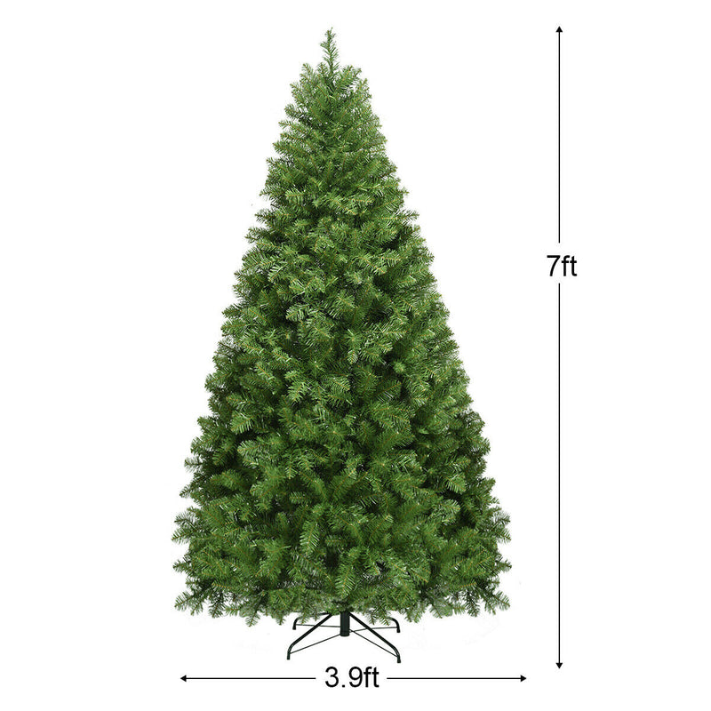 6 / 7 Feet Artificial PVC Christmas Tree with LED Lights and Stand