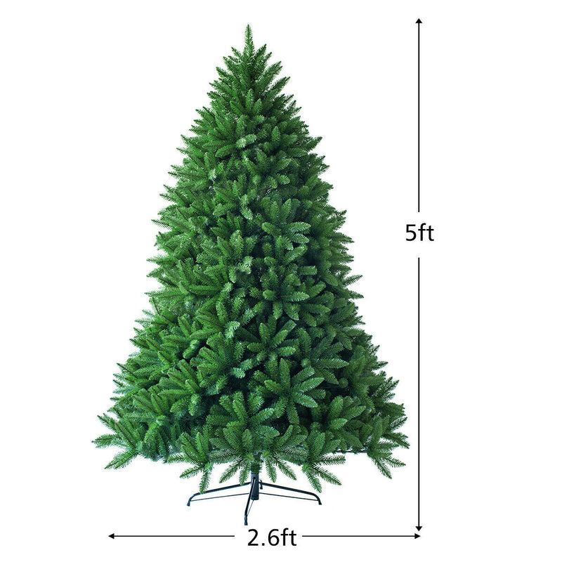 5 Feet Artificial Christmas Fir Tree with 600 Branch Tips