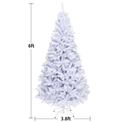 6' / 7.5' / 9' Hinged Artificial Christmas Tree with Metal Stand