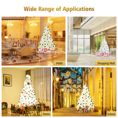 6' / 7.5' / 9' Hinged Artificial Christmas Tree with Metal Stand